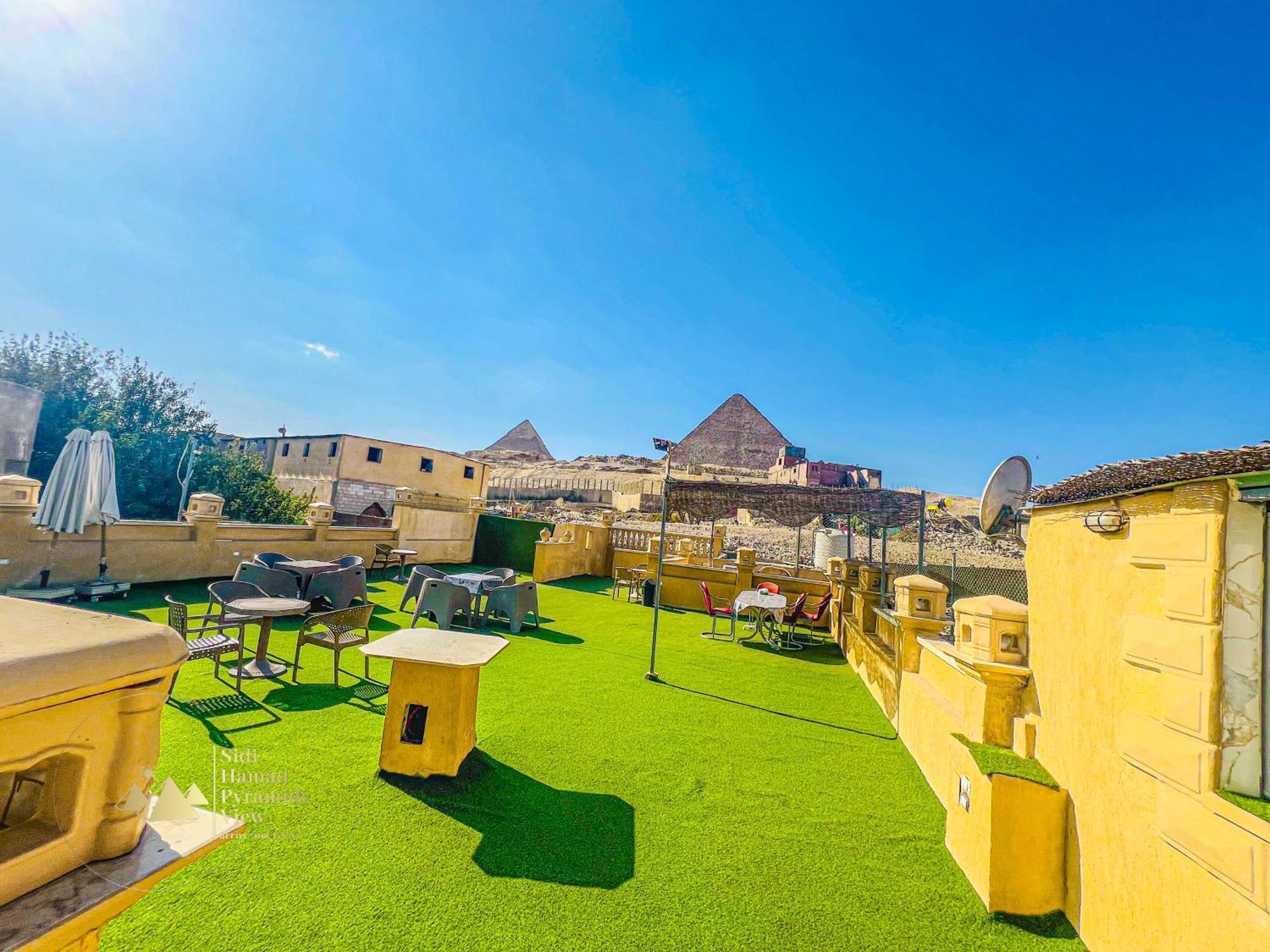 Hotel Sidi Hamad Pyramids View Kafret el-Gabal Exterior foto