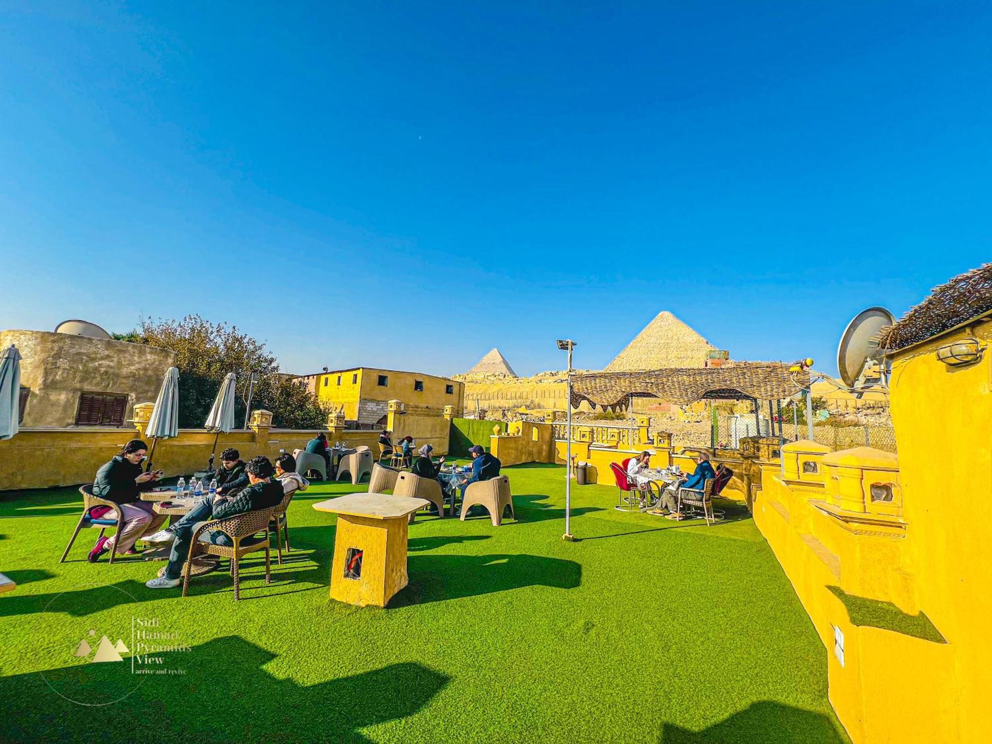 Hotel Sidi Hamad Pyramids View Kafret el-Gabal Exterior foto